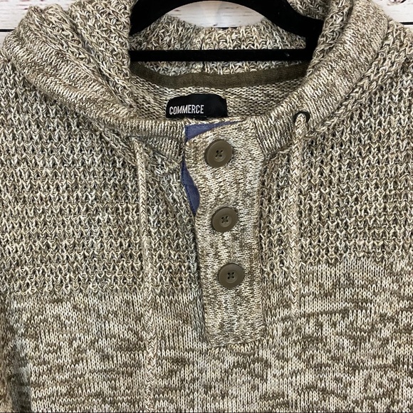Commerce Xander Hooded Henley Pullover 